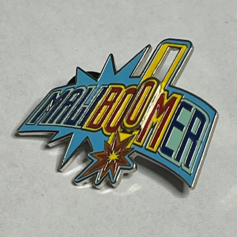 Disney MaliBoomer Disney California Adventure Slide Lapel Vest Hat Pin 1.75